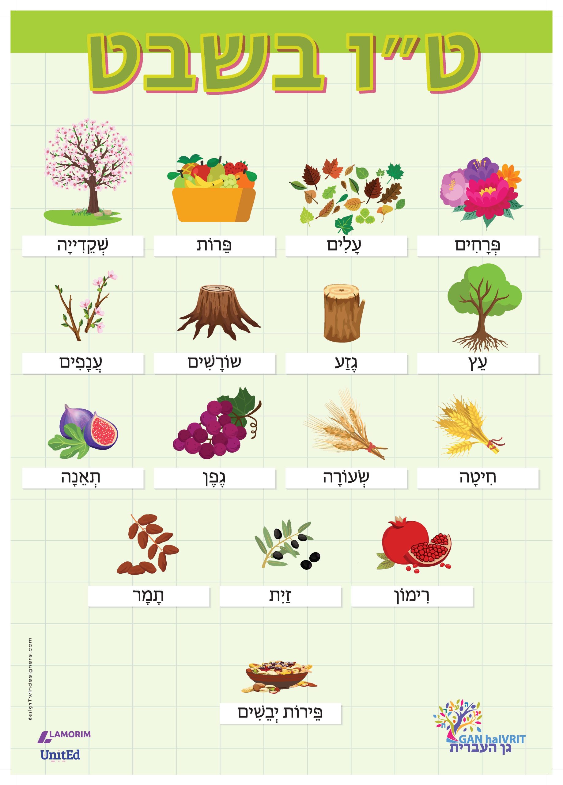 Poster/גן העברית/טו בשבט